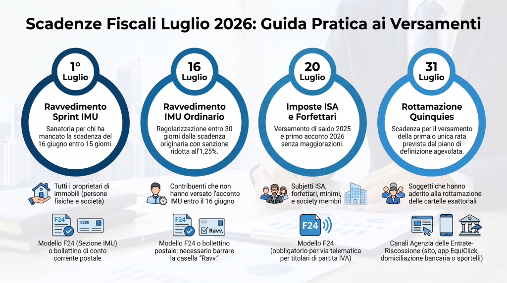 Timeline Scadenze Fiscali Luglio 2026